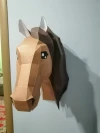 Horse Trophy Papercraft Template - Low Poly, Pepakura PDF, DIY Handmade, Home Decoration, Creative Gifts