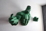 Hulk Papercraft Hero, Paper Sculpture, Low Poly PDF Template, DIY Decor & Gift