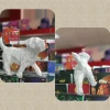 Walking Puppy PDF Template, Low Poly, Paper Sculpture, DIY, Pepakura Pattern, Handmade, Papercraft, Lowpoly, Lowpoly Papercraft