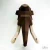 Mammoth Head Paper Craft, Digital Template, Origami, PDF Download DIY, Low Poly, Wall Decoration