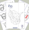 DIY Low Poly Pig Trophy Head, PDF Template, Papercrafting DIY Pig Head, Eburgami , 3D Pig Head Model, 3D Papercraft, Gift, Wall Art Decor