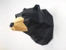 Bear Papercraft, 3D Paper Craft, Bear Sculpture, DIY 3D Wallart, Low Poly Paper Sculpture, Printable Paper Art, Home Decor, DIY Gift