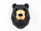 Bear Papercraft, 3D Paper Craft, Bear Sculpture, DIY 3D Wallart, Low Poly Paper Sculpture, Printable Paper Art, Home Decor, DIY Gift