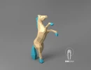 Low Poly Horse Model XXL, Papercraft Horse, Origami Horse, Create Your Own 3D, Wild Horse, Eburgami, Paper Craft Horse, Animal Head