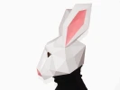 DIY Rabbit Mask, Bunny Mask, Paper Craft Template, Printable Mask, Instant Pdf Download, 3D Low Poly Mask, Origami Mask, Bunny Gift