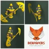 Anubis 2, Weighing Of The Heart Papercraft, PDF Template, DIY 3d Model, FanArt, Paper Sculpture, Low Poly, Pepakura Craft, Manualidad