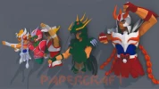 Andromeda Shun Seiya, Saint Seiya Papercraft, PDF Template, DIY 3d Model, FanArt, Paper Sculpture, Low Poly, Pepakura Craft, Manualidad