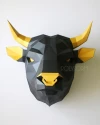 Bull Gift box Low Poly Papercraft PDF template Model Sculpture