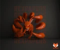 Kyuubi Kurama, Naruto Papercraft, PDF Template, DIY 3d Model, FanArt, Paper Sculpture, Low Poly, Pepakura Craft, Manualidad