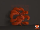 Kyuubi Kurama, Naruto Papercraft, PDF Template, DIY 3d Model, FanArt, Paper Sculpture, Low Poly, Pepakura Craft, Manualidad