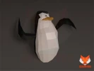 The Penguins of Madagascar Papercraft, PDF Template, DIY 3d Model, FanArt, Paper Sculpture, Low Poly, Pepakura Craft, Manualidad