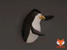 The Penguins of Madagascar Papercraft, PDF Template, DIY 3d Model, FanArt, Paper Sculpture, Low Poly, Pepakura Craft, Manualidad