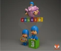 Pocoyo Papercraft, PDF Template, DIY 3d Model, FanArt, Paper Sculpture, Low Poly, Pepakura Craft, Manualidad