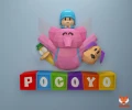 Pocoyo Papercraft, PDF Template, DIY 3d Model, FanArt, Paper Sculpture, Low Poly, Pepakura Craft, Manualidad