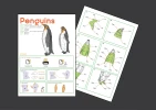 Penguins Digital Template, PDF Paper Craft, Origami, Low poly, Model, Sculpture template