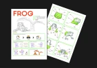 Frog Digital Template, Frog PDF Paper Craft, Frog Origami, Frog Model