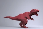 T-REX Digital Template, PDF Paper Craft, T-REX Origami, Dinosaur Model