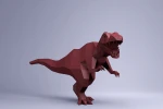 T-REX Digital Template, PDF Paper Craft, T-REX Origami, Dinosaur Model
