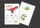 T-REX and Triceratops Dinosaur Digital Template, Dinosaur PDF Paper Craft, Dinosaur Origami, Dinosaur Model