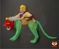 He-Man Papercraft, PDF Template, DIY 3d Model, FanArt, Paper Sculpture, Low Poly, Pepakura Craft, Manualidad