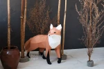 Fox: Digital Files for Papercraft. Printable PDF Template. 3d Origami Low Poly Model DIY.