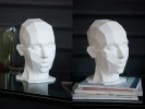 Planar Girl Head: Digital Files for Papercraft. Printable PDF Template. Plane 3d Origami Low Poly Model DIY.