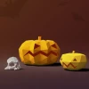 Pumpkin: Digital Files for Papercraft. Printable PDF Template. 3d Origami Low Poly Model DIY.