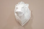 Lion Head: Digital Files for Papercraft. Printable PDF Template. 3d Origami Low Poly Model DIY.