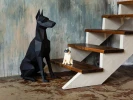 Doberman: Digital Files for Papercraft. Printable PDF Template. 3d Origami Low Poly Model DIY