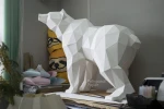 Bear: Digital Files for Papercraft. Printable PDF Template. 3d Origami Low Poly Model DIY.