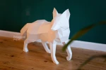 Fox: Digital Files for Papercraft. Printable PDF Template. 3d Origami Low Poly Model DIY.