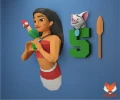 Moana Papercraft, PDF Template, DIY 3d Model, FanArt, Paper Sculpture, Low Poly, Pepakura Craft, Manualidad