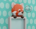 Red Panda Shadow Box/ DiY Craft/ Template PDF/ Low Poly/ Papercraft/ 3D Panda Red/ Origami/ Home decor