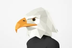 Eagle Mask PDF template, DIY papercraft, Polygonal, Origami, 3d Mask, Pdf, low poly, Pepakura, 3d mask, paper bird