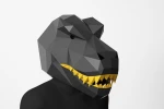 T-Rex Mask, Perfect Tyrannosaurus Mask Design PDF Template, Dinosaur mask, Costume diy, Halloween maske, Polygonal Paper Art