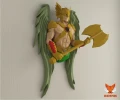 Hawkman, DC Universe Papercraft, PDF Template, DIY 3d Model, FanArt, Paper Sculpture, Low Poly, Pepakura Craft, Manualidad