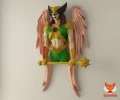 Hawkgirl, DC Universe Papercraft, PDF Template, DIY 3d Model, FanArt, Paper Sculpture, Low Poly, Pepakura Craft, Manualidad