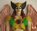 Hawkgirl, DC Universe Papercraft, PDF Template, DIY 3d Model, FanArt, Paper Sculpture, Low Poly, Pepakura Craft, Manualidad