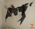 Devil Demon Papercraft, PDF Template, DIY 3d Model, FanArt, Paper Sculpture, Low Poly, Pepakura Craft, Manualidad