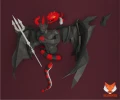 Devil Demon Papercraft, PDF Template, DIY 3d Model, FanArt, Paper Sculpture, Low Poly, Pepakura Craft, Manualidad