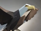 Eagle: Digital Files for Papercraft. Printable PDF Template. 3d Origami Low Poly Model DIY.