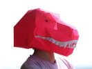 T-Rex Mask, Perfect Tyrannosaurus Mask Design PDF Template, Dinosaur mask, Costume diy, Halloween maske, Polygonal Paper Art