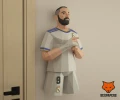 Karim Benzema Papercraft, PDF Template, DIY 3d Model, FanArt, Paper Sculpture, Low Poly, Pepakura Craft, Manualidad