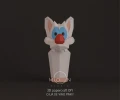 Pinky Wine Box, Papercarft, PDF Templates, DIY 3D Model, Low Poly, Pepakura, Craft, Manualidades, Pinky, Brain, Warner Bros, Animation.