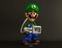 Luigi Mansion, DIY, Papercraft, PDF, Low Poly, 3D model, Craft, Paper, Mario, Switch, Game Cube, Room Decor