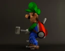 Luigi Mansion, DIY, Papercraft, PDF, Low Poly, 3D model, Craft, Paper, Mario, Switch, Game Cube, Room Decor