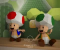 Toad v3, Papercraft PDF, Cricut Maker Template, DIY , Low poly Paper, Papercraft 3D, Room Decor, Nes, Snes, Videogames