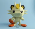 Mewth, DIY, Papercraft, Low Poly, 3D model, Pokemon, Series, Tv, Animation, Anime, Room Decor