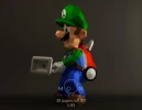 Luigi Mansion, DIY, Papercraft, PDF, Low Poly, 3D model, Craft, Paper, Mario, Switch, Game Cube, Room Decor