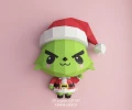 Kawaii Grinch, DIY, Papercraft, PDF, Low Poly, 3D model, Craft, Cricut, maker, Merry Christmas, December, New Year, Wall Decor